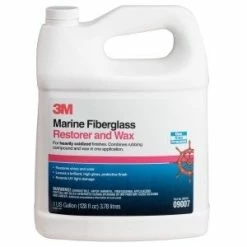 Best deal 🛒 3M 09007 Marine Fiberglass Restorer And Wax, 1 Gal. ⌛
