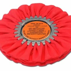 Best deal 🥰 Zephyr AWO-58-8CD Orange Ruffy Clear Dip 8″ Buffing Wheel ✔️