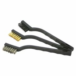 Cheap 🔥 7” Inch Wire Detail Brush 3-Piece Set – Nylon, Brass, Stainless Steel ABN 3408 😉
