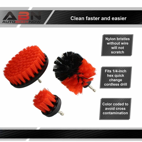 Best Sale π Power Scrubber Drill Brush Attachment 3 Piece Set For 1/4in Drive ABN 3pcDrillBrushSet_PNT π 20 Best Sale π Power Scrubber Drill Brush Attachment 3 Piece Set For 1/4in Drive ABN 3pcDrillBrushSet_PNT π - Image 20