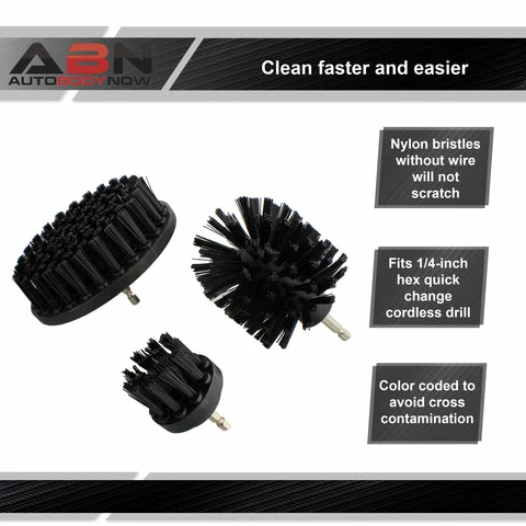 Best Sale π Power Scrubber Drill Brush Attachment 3 Piece Set For 1/4in Drive ABN 3pcDrillBrushSet_PNT π 24 Best Sale π Power Scrubber Drill Brush Attachment 3 Piece Set For 1/4in Drive ABN 3pcDrillBrushSet_PNT π - Image 24