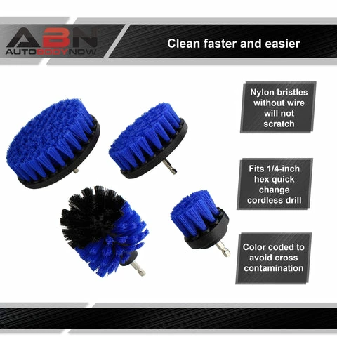 Cheapest π 1/4in Drive Power Scrubber Detailing Brush Set - 4pc Drill Brush Kit ABN 4pcDrillBrushSet_PNT π 24 Cheapest π 1/4in Drive Power Scrubber Detailing Brush Set - 4pc Drill Brush Kit ABN 4pcDrillBrushSet_PNT π - Image 24