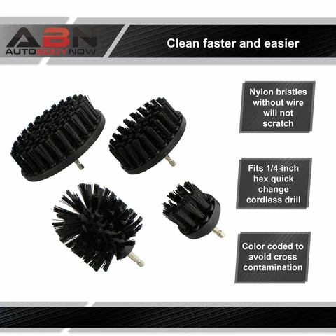 Cheapest π 1/4in Drive Power Scrubber Detailing Brush Set - 4pc Drill Brush Kit ABN 4pcDrillBrushSet_PNT π 22 Cheapest π 1/4in Drive Power Scrubber Detailing Brush Set - 4pc Drill Brush Kit ABN 4pcDrillBrushSet_PNT π - Image 22