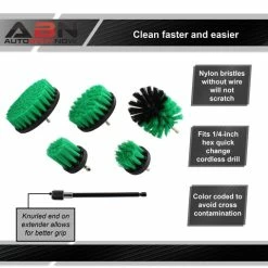 Cheap 🤩 5 Drill Brush Power Scrubber Set For Home And Auto With Extension ABN 5pcDrillBrushSet_PNT 🥰 -Meguiar’s Shop abn 804985 4 large