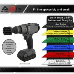 Cheap 🤩 5 Drill Brush Power Scrubber Set For Home And Auto With Extension ABN 5pcDrillBrushSet_PNT 🥰 -Meguiar’s Shop abn 805012 5 large
