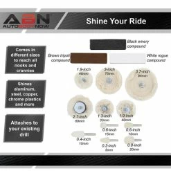 Best deal 🎁 Aluminum Polishing Buffing Kit Attachments And Polishing Compound Set ABN 810153 ✔️ -Meguiar’s Shop abn 810153 4 large