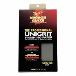 Budget 😀 Meguiar's S1525 Mirror Glaze Unigrit Finishing Paper 1500 Grit (25 Sheets) 😀