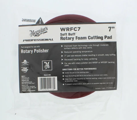 Budget ✨ Meguiar's Meguiars WRFC7 7' Rotary Foam Cutting Pad 🌟 1 Budget ✨ Meguiar's Meguiars WRFC7 7' Rotary Foam Cutting Pad 🌟