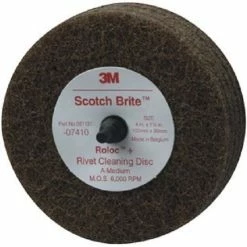 Discount 🧨 3M 07410 7410 Scotch-Brite Rivet Cleaning Disc, 4" X 1-1/4" (1 Disc) 🤩