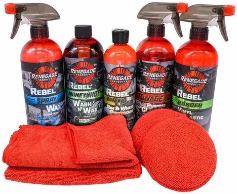 Brand new 🌟 Renegade Products USA Wash, Shine & Protect Mini Kit 9 Piece Set 🤩 1 Brand new 🌟 Renegade Products USA Wash, Shine & Protect Mini Kit 9 Piece Set 🤩