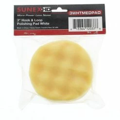 Discount π Sunex 3WHTMEDPAD White 3" Hook And Loop Polishing Pad π