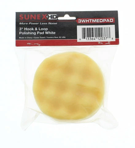 Discount π Sunex 3WHTMEDPAD White 3" Hook And Loop Polishing Pad π 1 Discount π Sunex 3WHTMEDPAD White 3" Hook And Loop Polishing Pad π