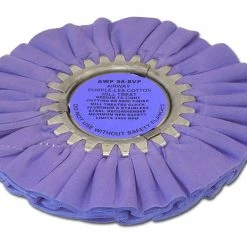 Discount 🎁 Zephyr AWP-58-8-VP Purple-Lea Airway Cotton Mill Treat 8″ Buffing Wheel 🎁